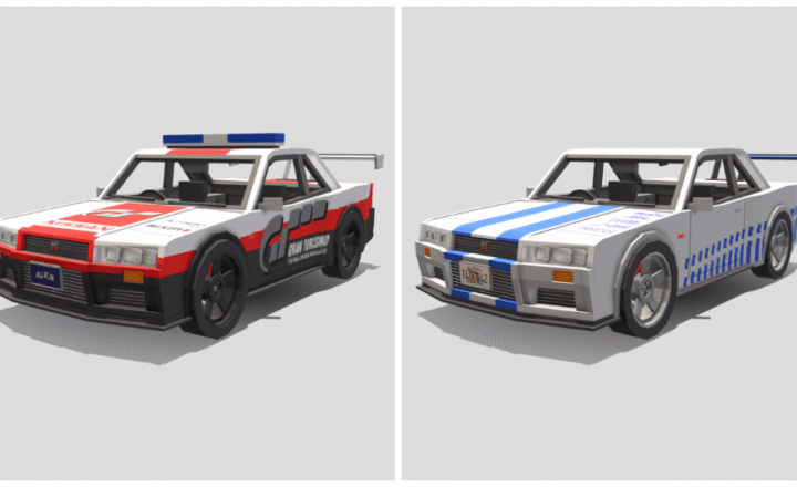 Nissan Skyline R34 GTR Minecraft addon