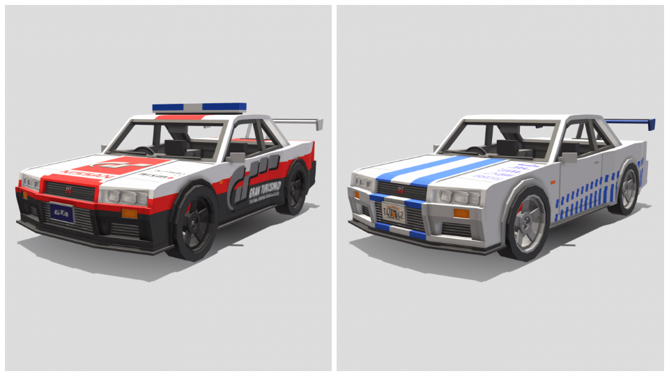 Nissan Skyline R34 GTR Minecraft addon