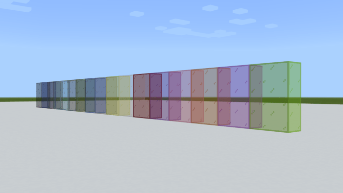 Connected glass Minecraft addon