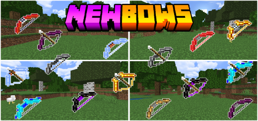 New Bows Minecraft addon