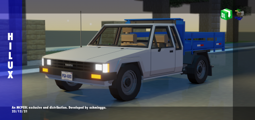 87 Toyota Hilux N50 Minecraft addon