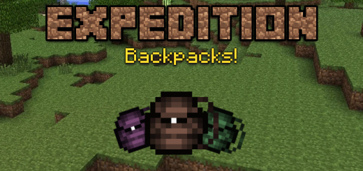 Expedition Backpacks Minecraft addon