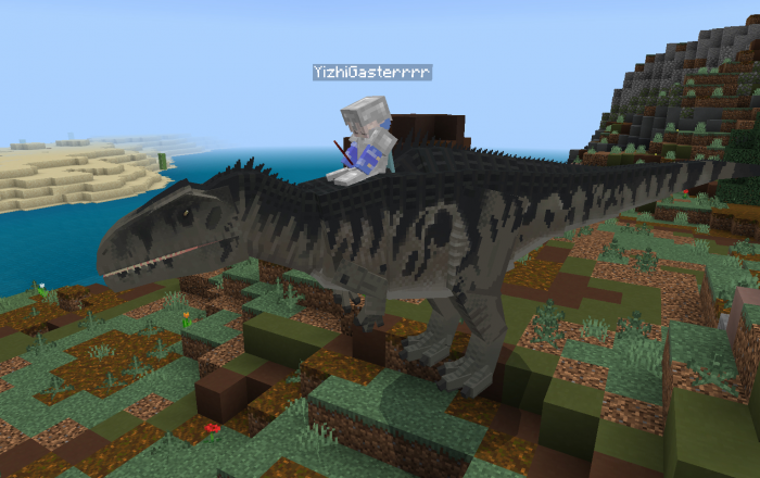Jurassic World Giganotosaurus Minecraft addon