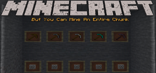 Minecraft But You Can Mine An Entire Chunk Minecraft addon