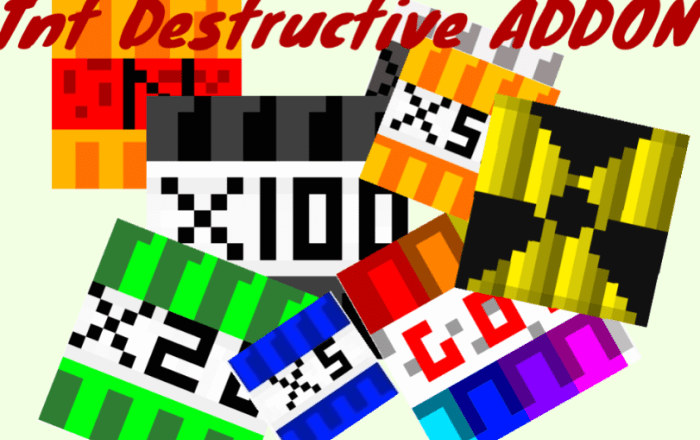 TNT Destructive Minecraft addon