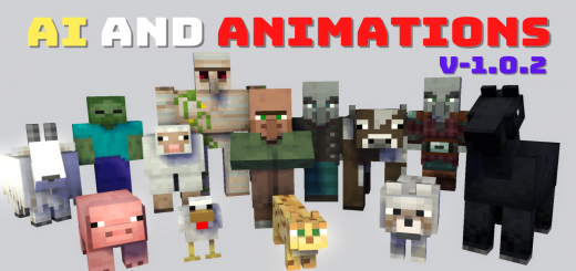 AI and Animation Minecraft addon