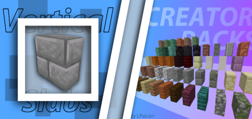 Creator Packs-Vertical slabs Minecraft addon