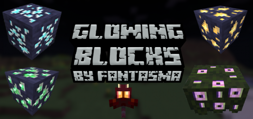 Glowing Blocks Minecraft texture pack