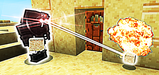 Minecraft, But Items Explode When You Look At Them Minecraft addon