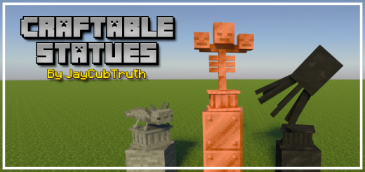 Craftable Statues Minecraft addon
