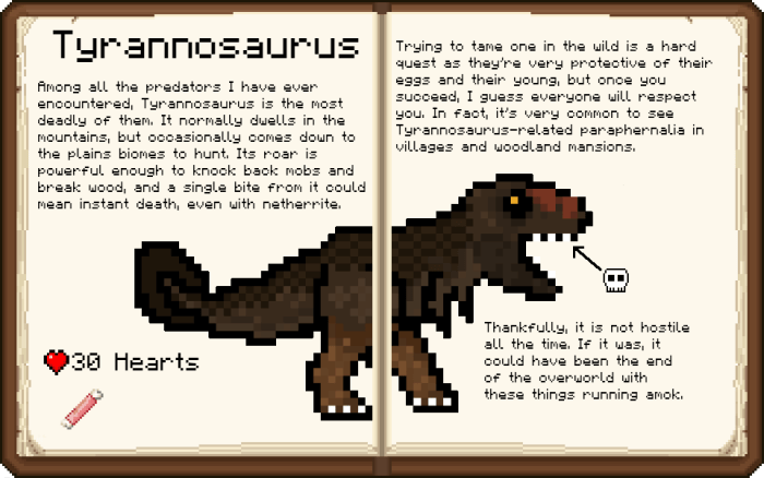 Prehistoric rift Minecraft addon
