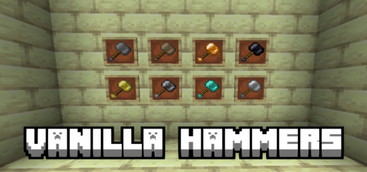Vanilla Hammers Minecraft addon