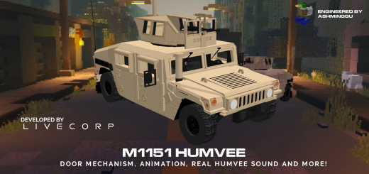 M1151 Humvee Minecraft addon