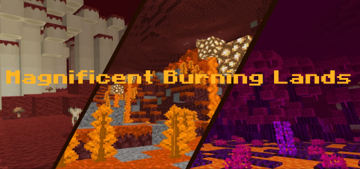 Magnificent Burning Lands Minecraft addon