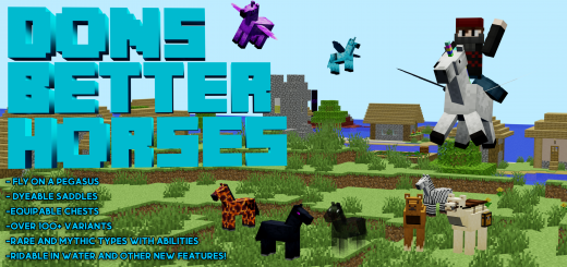 Better Horses Minecraft addon