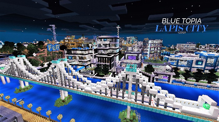 Blue Topia Minecraft map