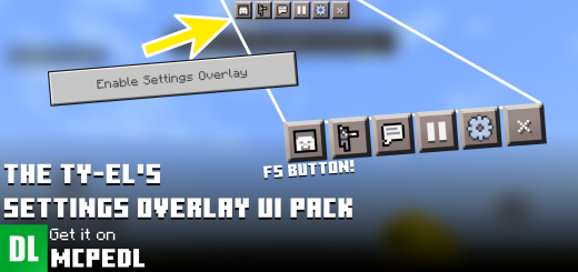 Settings Overlay UI Pack Minecraft texture pack