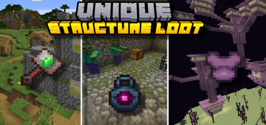 Unique Structure Loot Minecraft addon