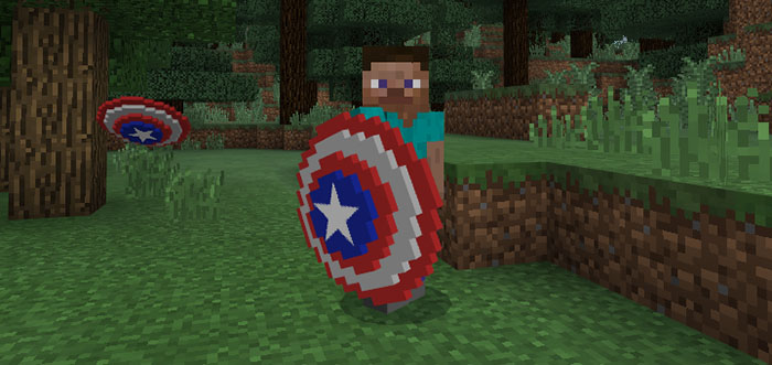 Captain America’s Shield Minecraft addon