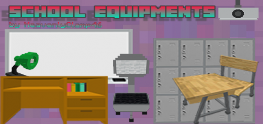 School equipments Minecraft addon