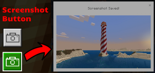 Screenshot Button Minecraft texture pack