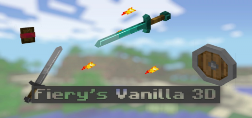 Fiery's Vanilla 3D Minecraft texture pack