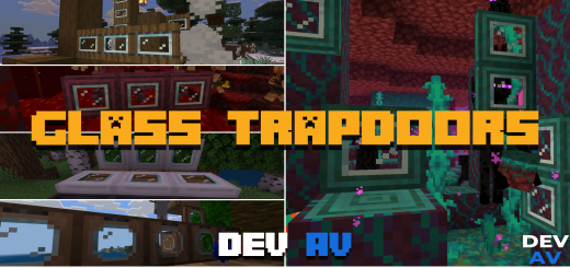Glass Trapdoors Minecraft texture pack