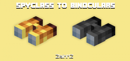 Spyglass To Binoculars Minecraft texture pack