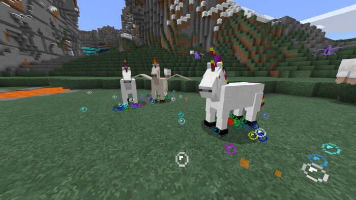 Unicorns and butterflies Minecraft addon