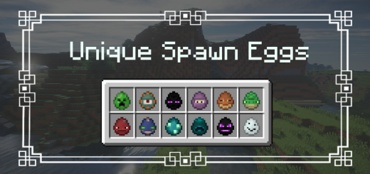 Unique Spawn Eggs Minecraft texture pack