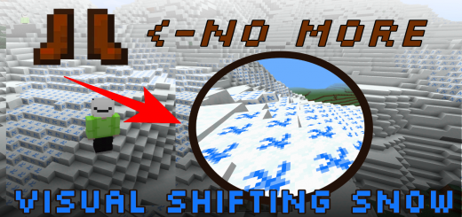 Visual Shifting Snow Minecraft texture pack