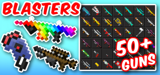 Blasters addon Minecraft addon