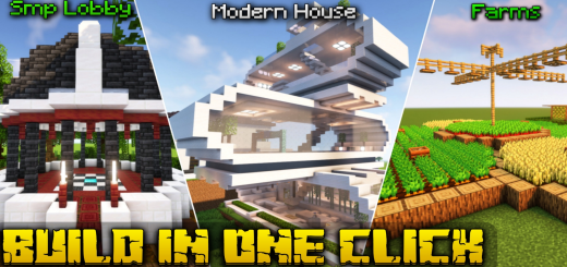 Structure In One Click Minecraft addon