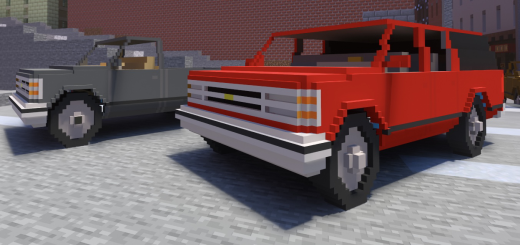 Swagcasters SUV and Pickup Truck Pack Minecraft addon