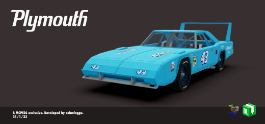 70 Plymouth Superbird Minecraft addon