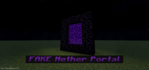 Fake Nether Portal Minecraft texture pack