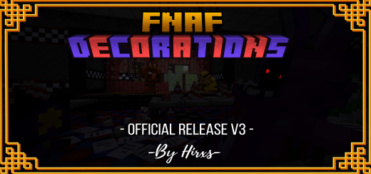 FNAF Decorations Minecraft addon