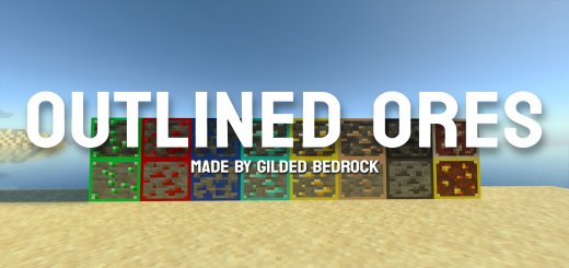 Outlined Ores Minecraft texture pack