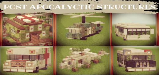 Post Apocalyptic Structures Minecraft addon