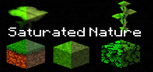 Saturated Nature Minecraft texture pack