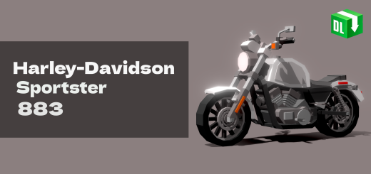 Harley Davidson Sportster 883 Minecraft addon