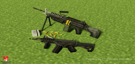 IndoArsenal 3D Guns Minecraft addon