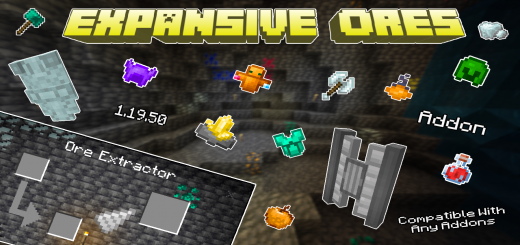 Expansive Ores addon Minecraft addon