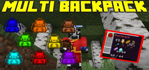 Multi backpack Minecraft addon