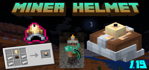 True Miner helmet Minecraft addon