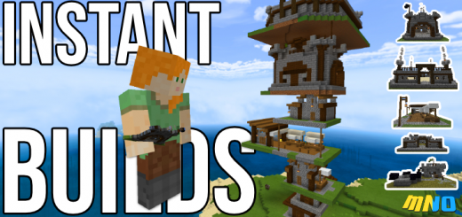 Instant builds Minecraft addon