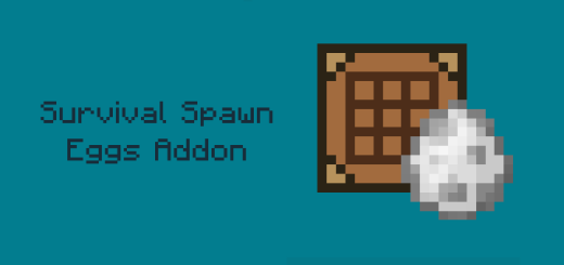 Survival Spawn Eggs Minecraft addon