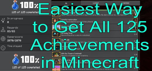 Achievement Map All 125 (1.20) Minecraft map