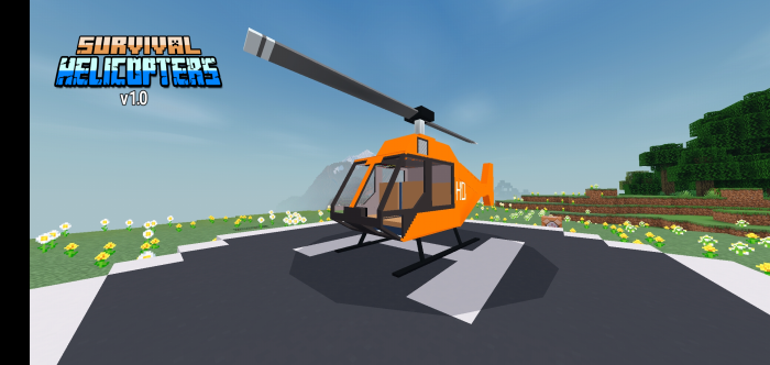 Survival helicopters Minecraft addon