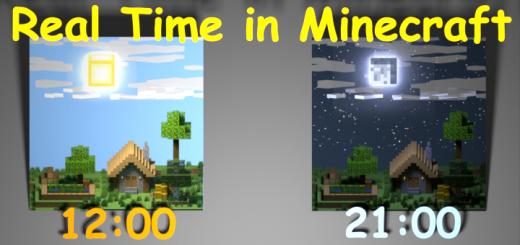 Sync Minecraft time with Real Time Minecraft addon